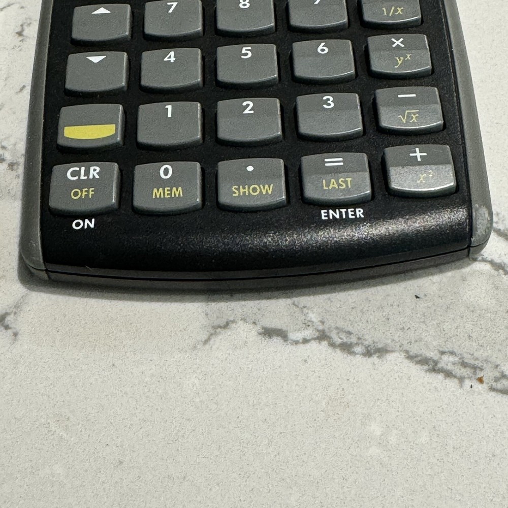 HP Hewlett Packard 17B II Business Calculator & Sleeve Works Tested