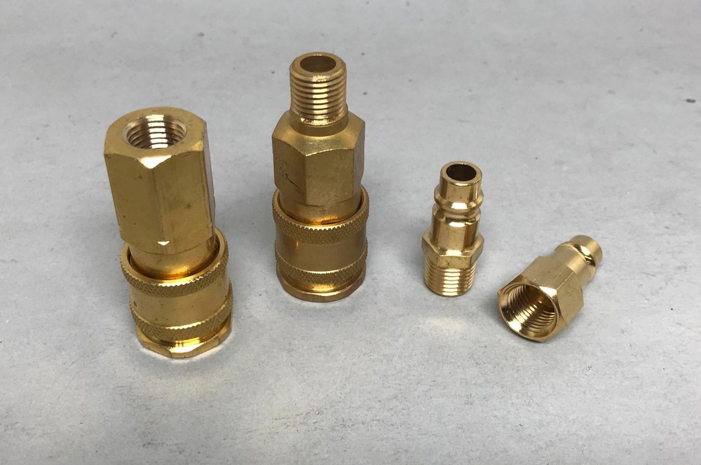 High Flow Quick Disconnect Coupler/Plug Asst. 1/4"