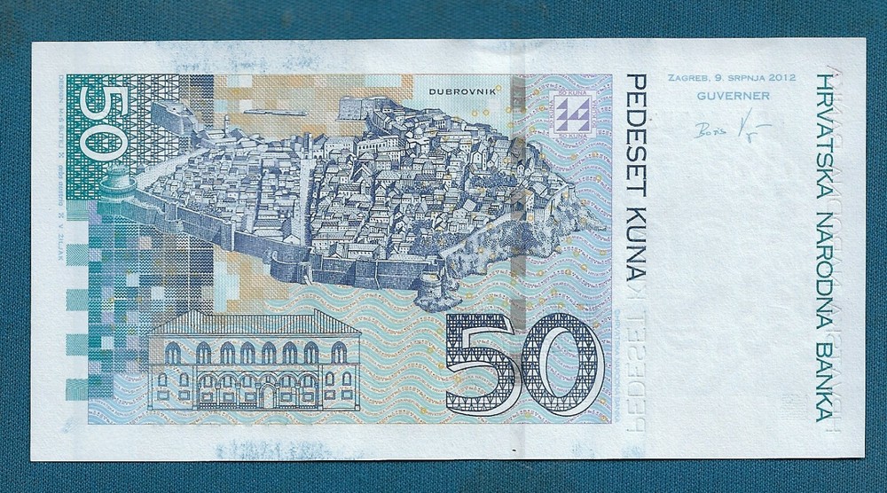 50 Kuna 2012. Croatia banknotes UNC - Ivan Gundulic, Replacement !