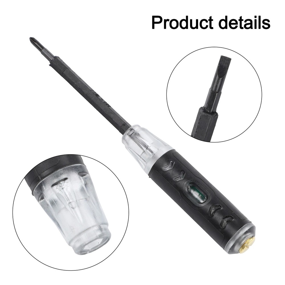 Multifunctional test pen for electricians with screwdriver functionality