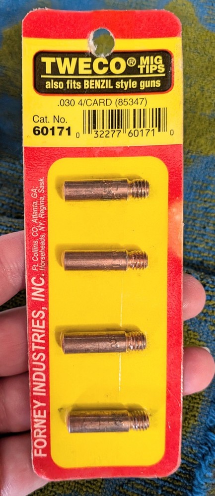 TWECO Mig Welding Tips .030 4 Pcs. #60171