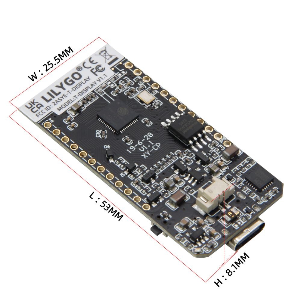 ESP32 T-Display Module Development Board TTGO LCD Wi-Fi BLE CH9102F Chip