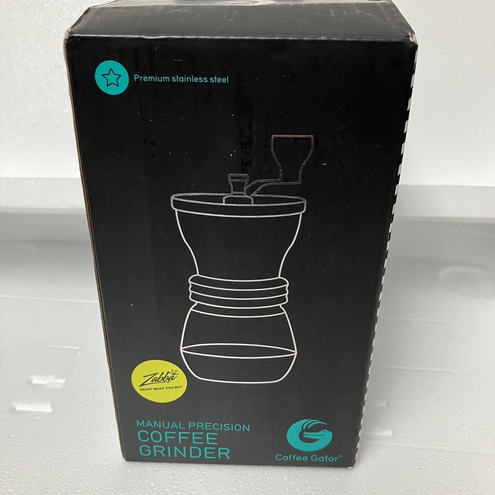 GATOR Manual Coffee Bean Mill Compact Adjustable Precision Hand Grinder NEW NIB