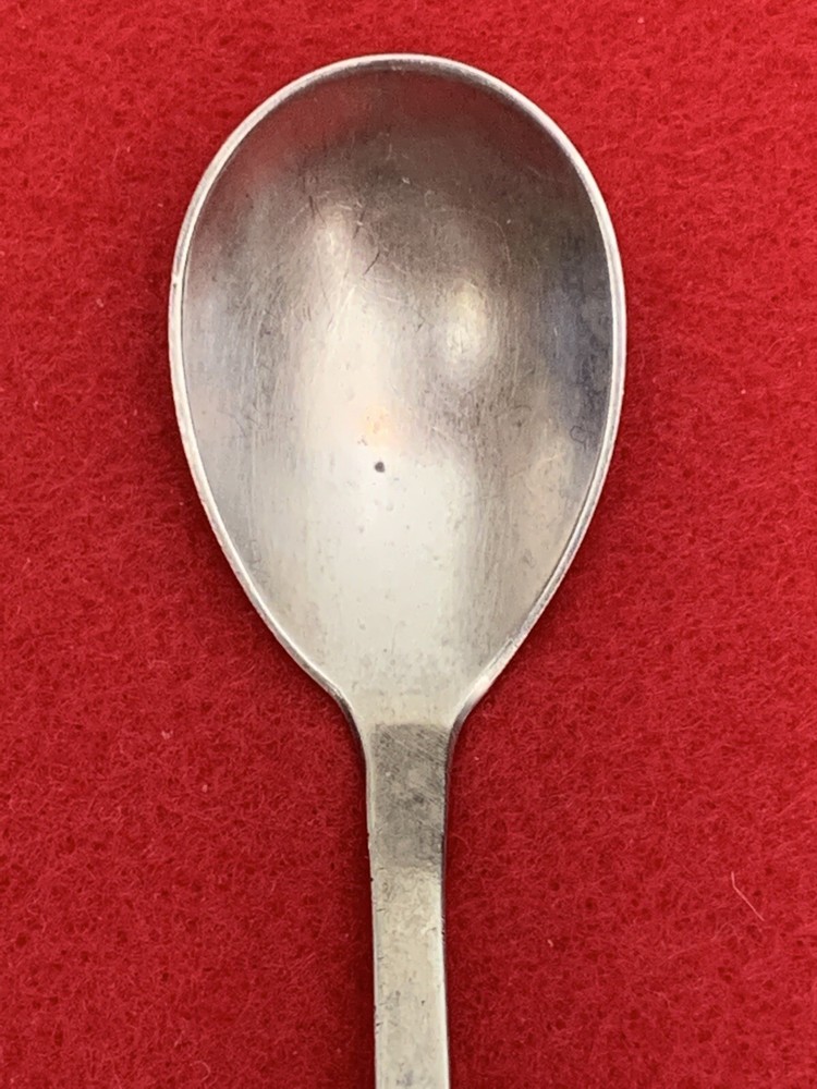 Sterling Silver Georg Jensen Denmark Rope Pattern Egg Preserve Condiment Spoon