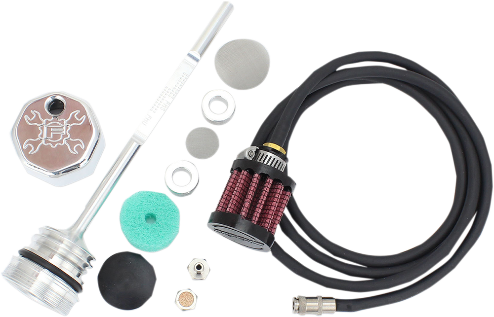 Feuling Vented Dip Stick Polished for 2017-2021 Harley Davidson FL M8