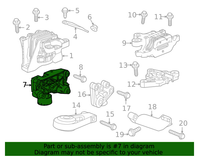 Genuine GM Mount Bracket 60006668