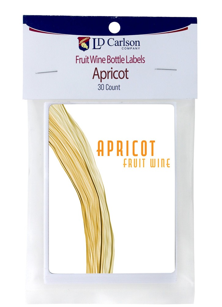 Apricot Fruit wine Labels 30/Pack Fruit Labels Collection