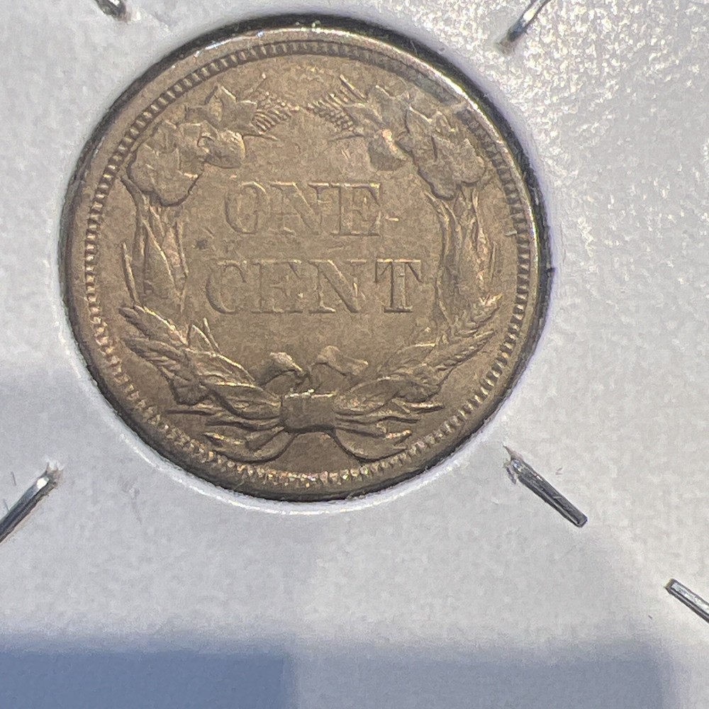 1858 Flying Eagle Cent - Small Letters RPD REPUNCHED DATE
