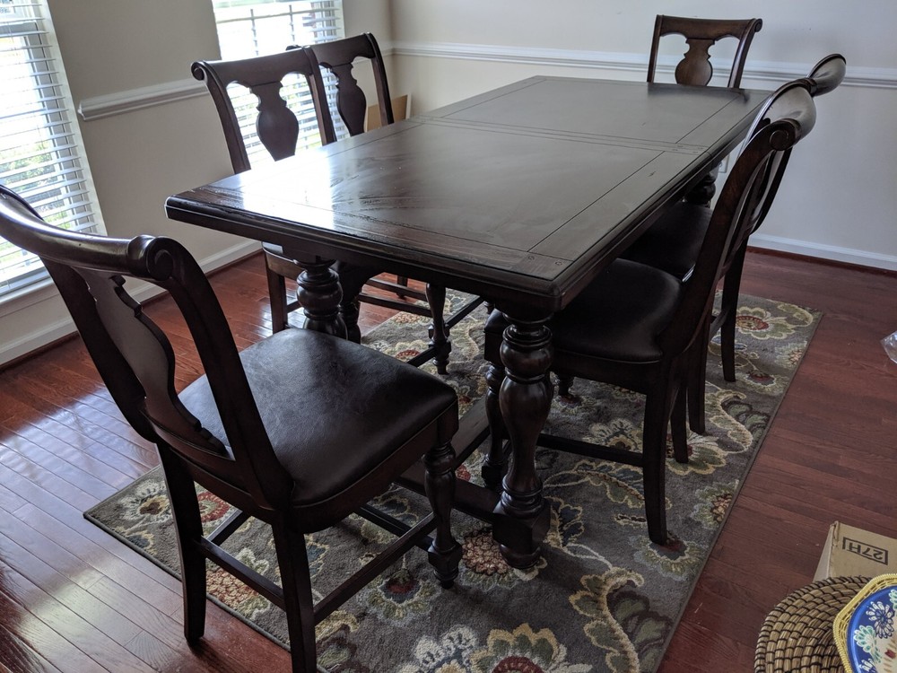 dining table set 6 chairs used