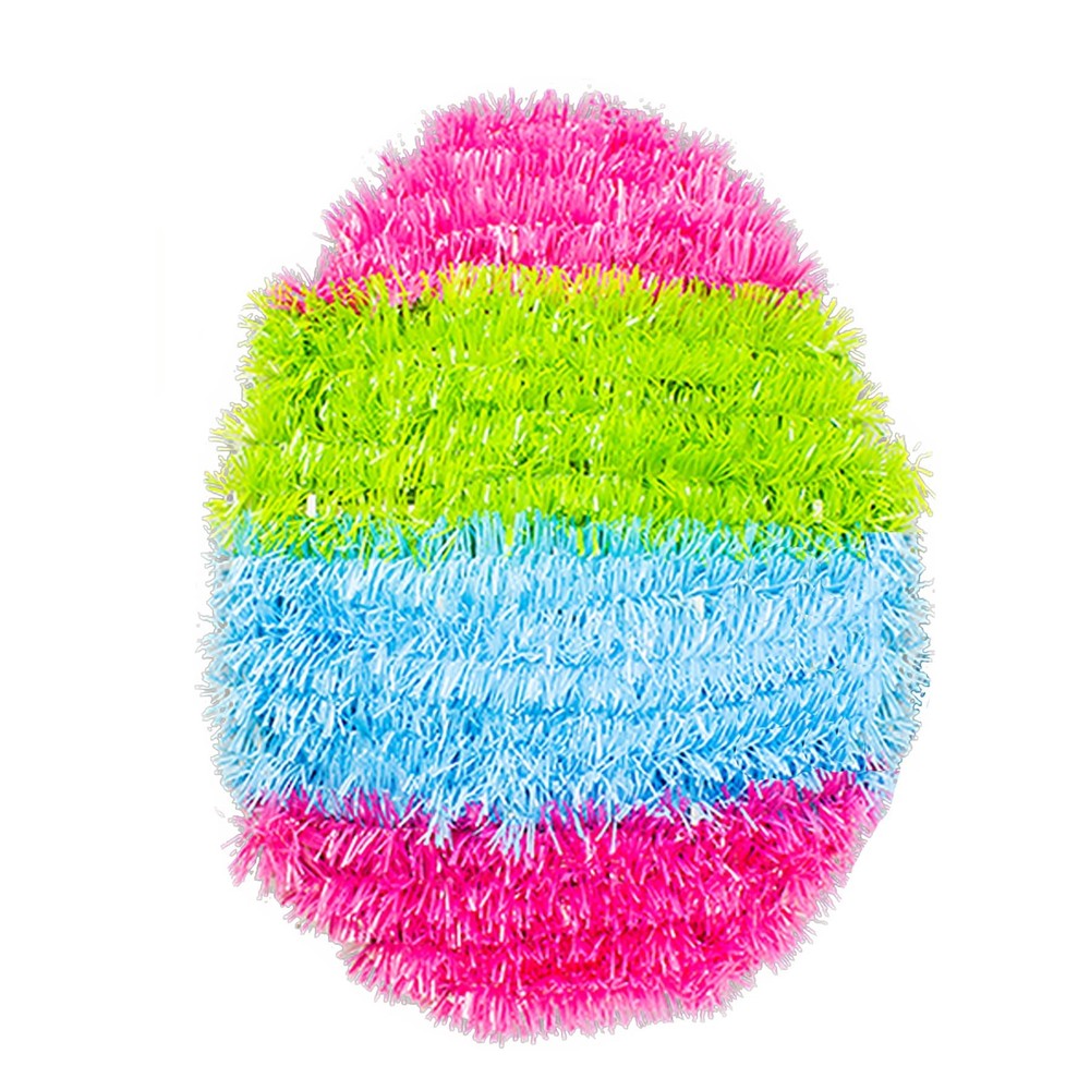 Tinsel Easter Egg Wall Plaque Hanging Decoration