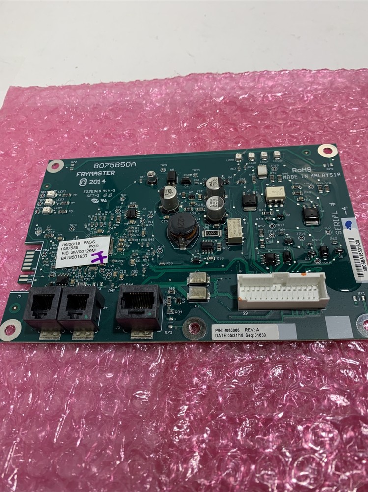 FRYMASTER 1087535 PCB ASSY, 8075850A, 4060066