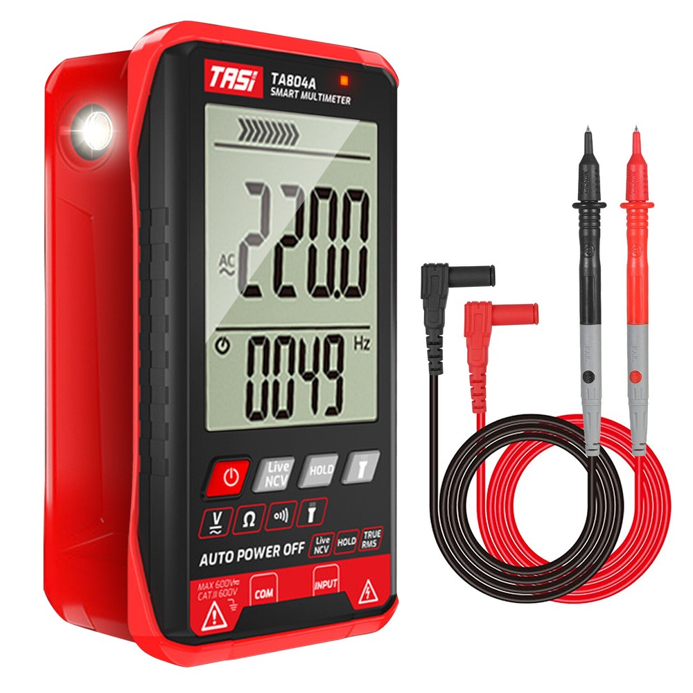 Multimeter Ohmmeter Voltmeter Digital Display Auto Range Test Volt Tester AC DC