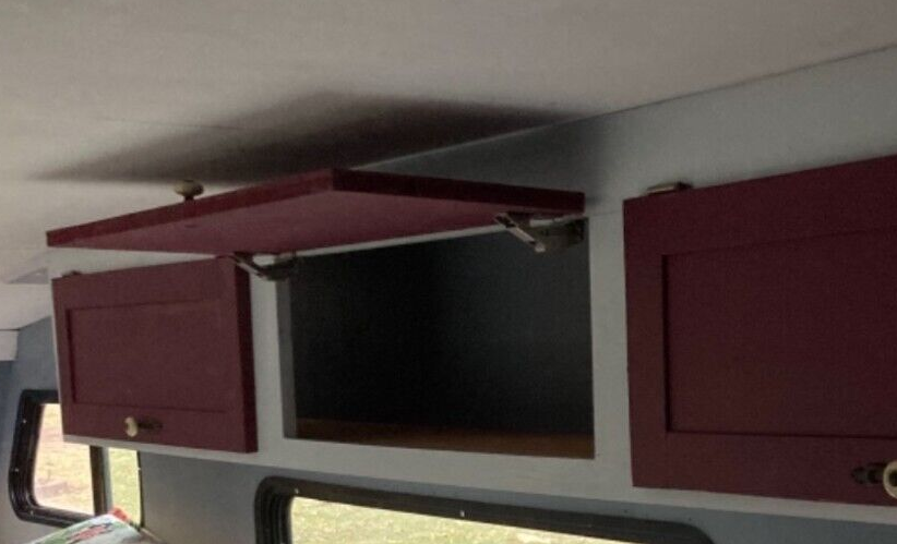 2 Hinge Spring Loaded Support Strut Nickel RV Overhead Cabinet Fleetwood Monaco