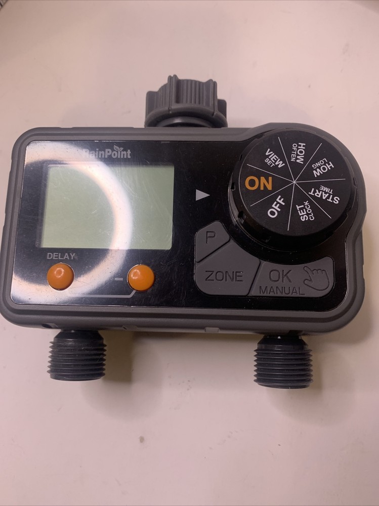 Rainpoint 2-Zone Digital Sprinkler Timer Hose Water Timer , MODEL #ITV201P