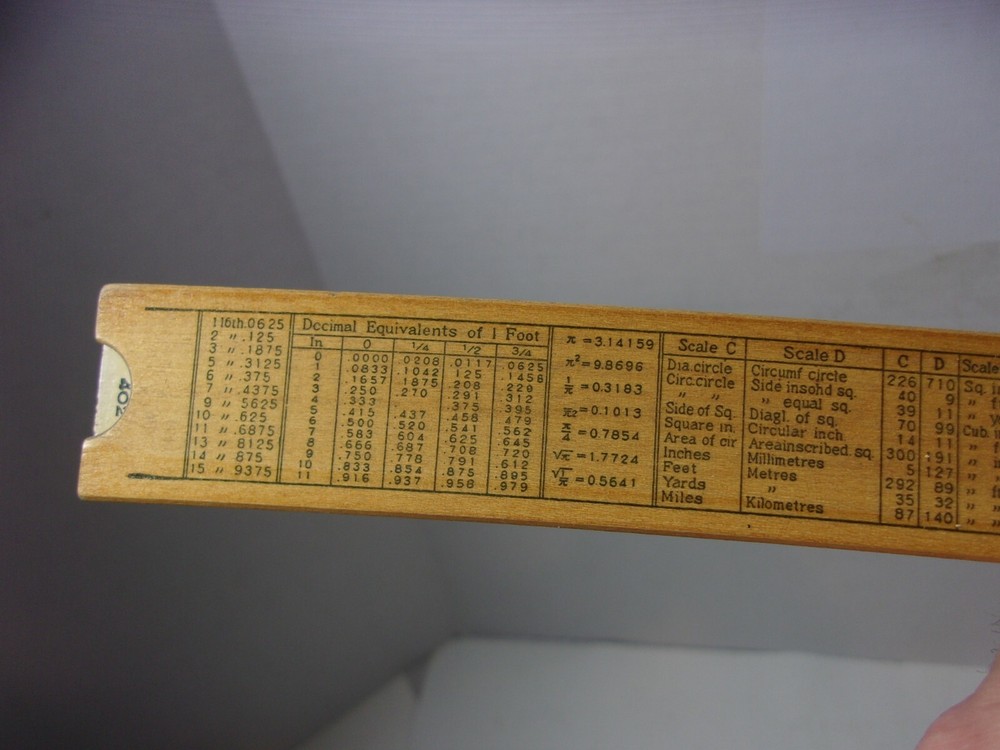 Vintage Lawrence Engineering Service Slide Rule