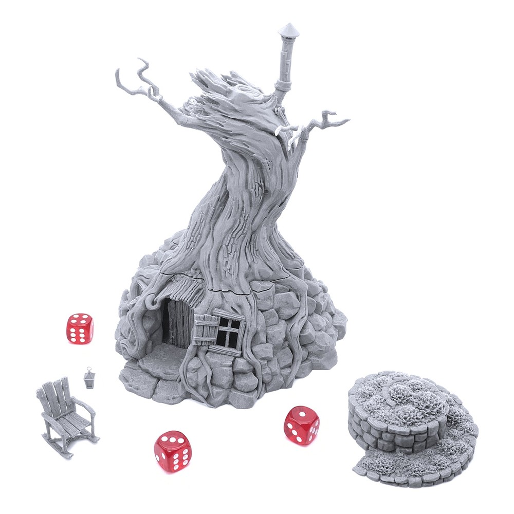 Witch's Hovel by Printable Scenery, 3D Printed Tabletop RPG Scenery