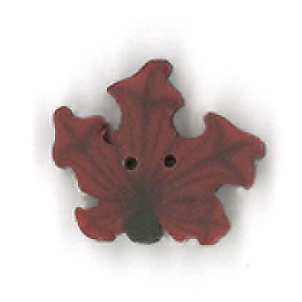 Red Maple Leaf Buttons by Just Another Button Company
