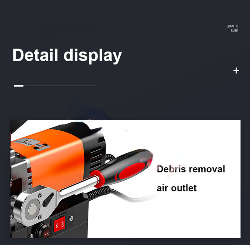 Electric Magnetic Drill Powerful Magnetic Base Drill Horizontal Bench Drilling