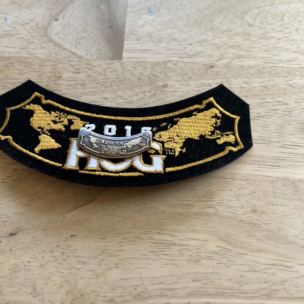 2015 Harley Davidson HOG embroidered patch. With Pin