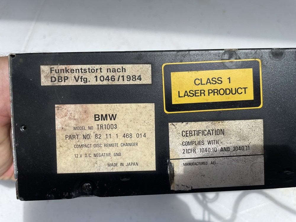 OEM BMW E36 CONVERTIBLE CD CHANGER BOOT, HOLDER HANDLE COMPARTMENT And Bracket