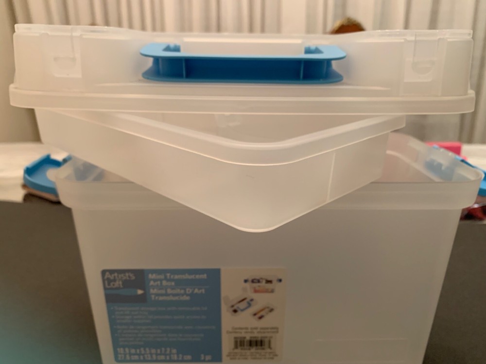 Art Box - 3 piece, mini, translucent