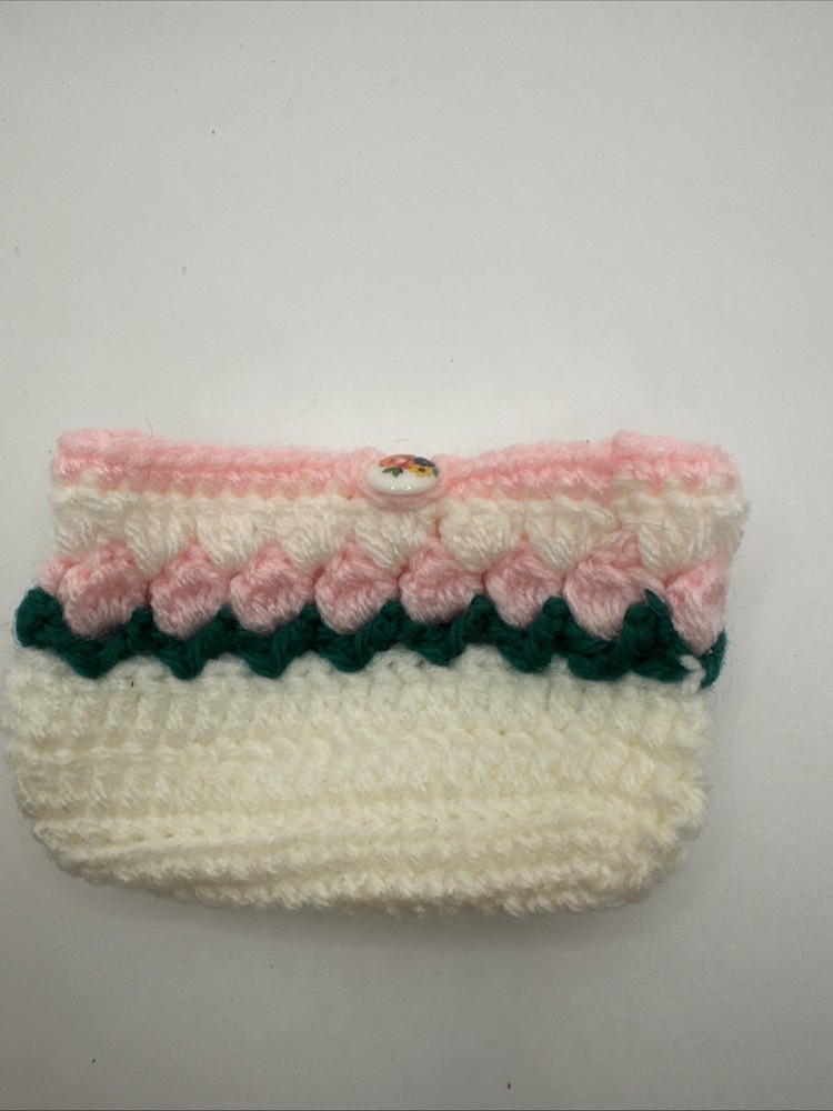 Crocheted small bag bags Getting 1
