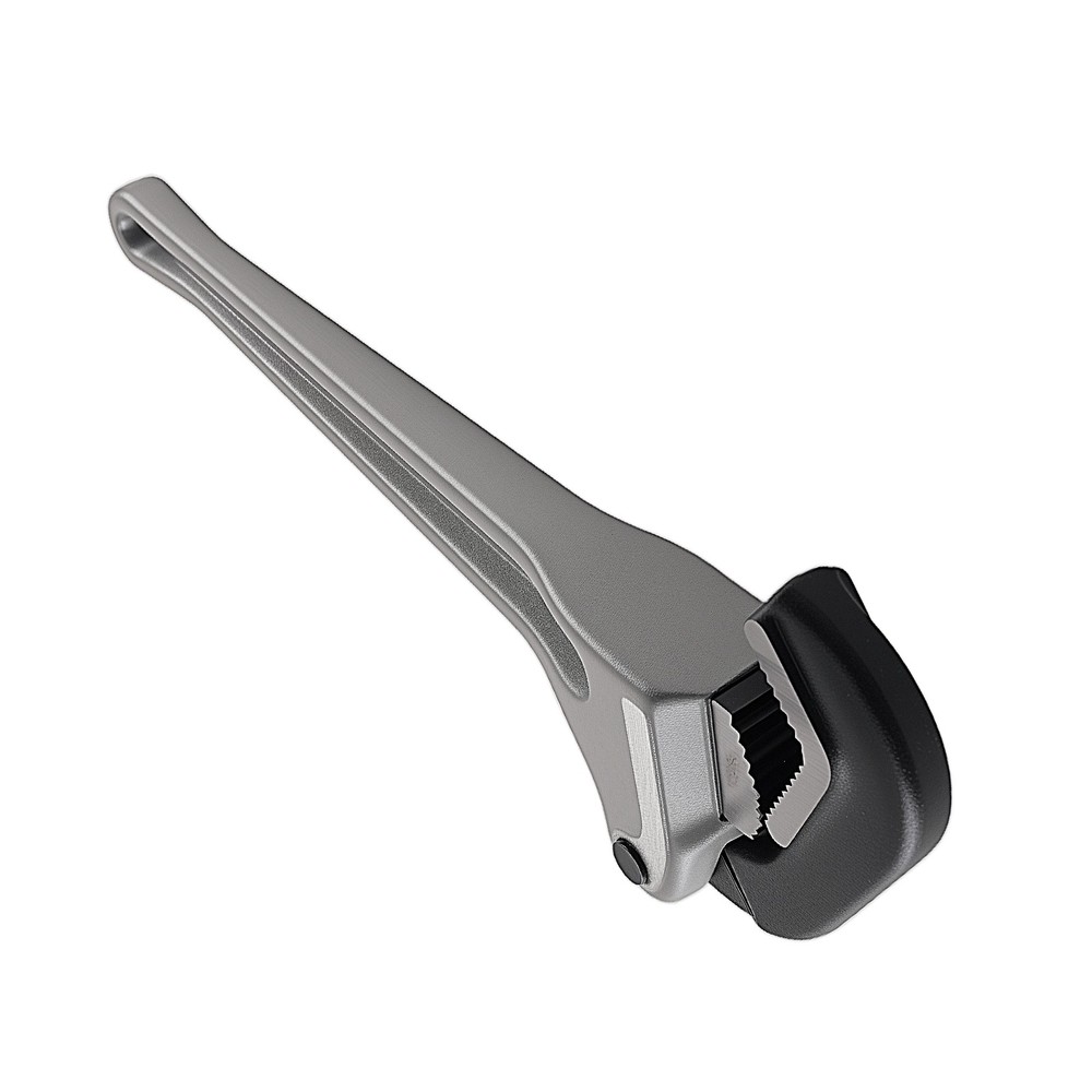 18" Aluminum Automatic Jaw Pipe Wrench Self-Locking Heavy Duty Tool