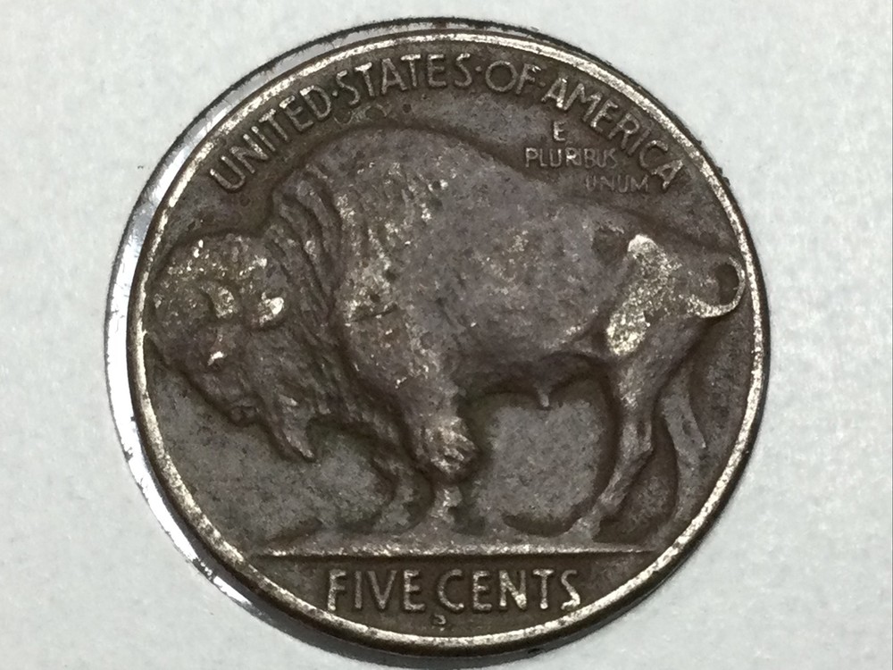 1917-S Buffalo Nickel in extra fine