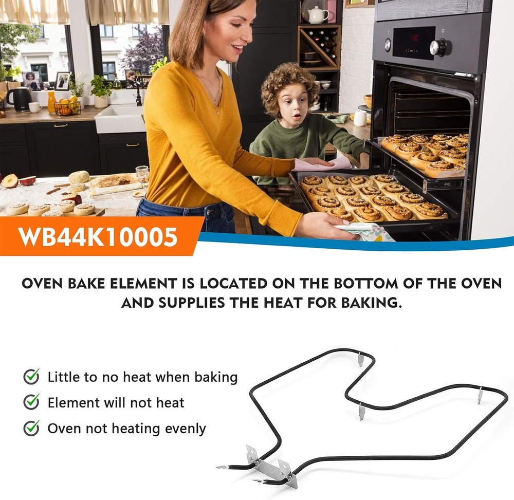 Self Clean Range Oven Bake Unit Lower Heating Element WB44K10005 for GE