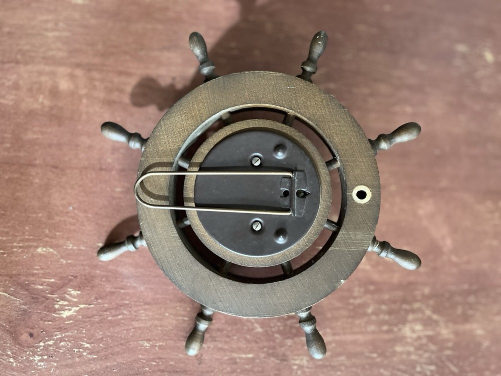 Vintage Barometer Ships Wheel Design (West Germany)