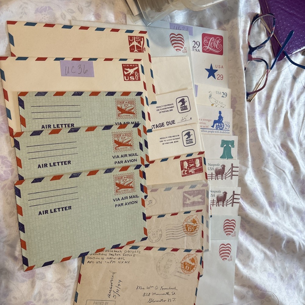 Assorted Postal Envelopes Mostly Unused Some Very Old! See Photos