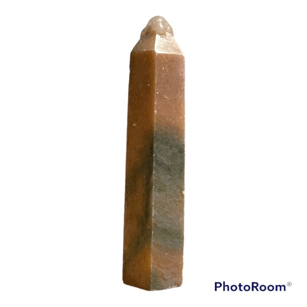 Orange & Green Calcite Tower