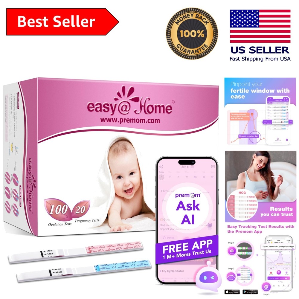 QuickTesting 120-Piece Ovulation & Pregnancy  Strips – Your Conception Ally