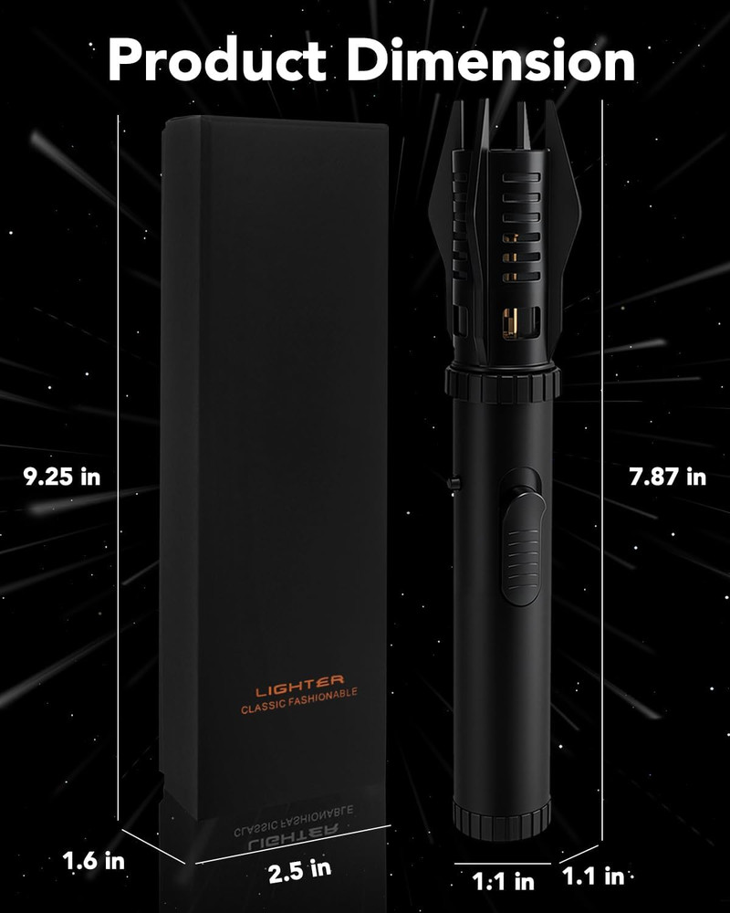 Lightsaber Torch Lighter – Butane Refillable Kitchen Torch, Adjustable Flame Tor