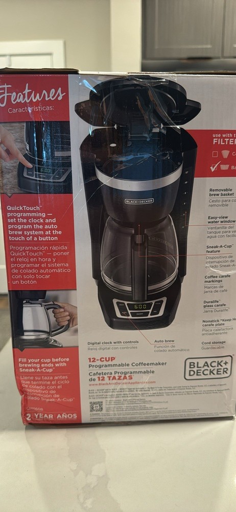 BLACK+DECKER 12-Cup Programmable Coffee Maker