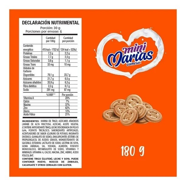 2 CAJAS DE GALLETAS MINI MARIAS - COOKIES (2 BOXES)