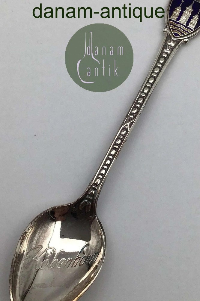Bernhard Hertz Sterling Silver Comemmorative Spoon "Copenhagen"
