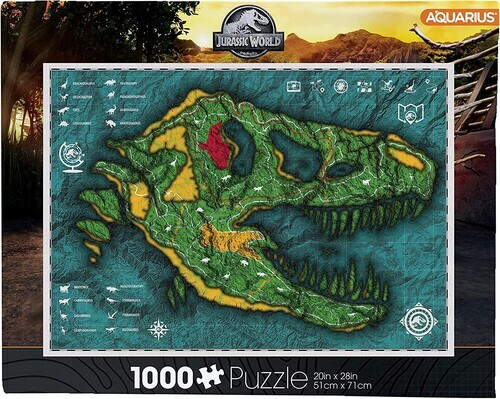 Jurassic World Map1000 Pc Puzzle [New ] Puzzle