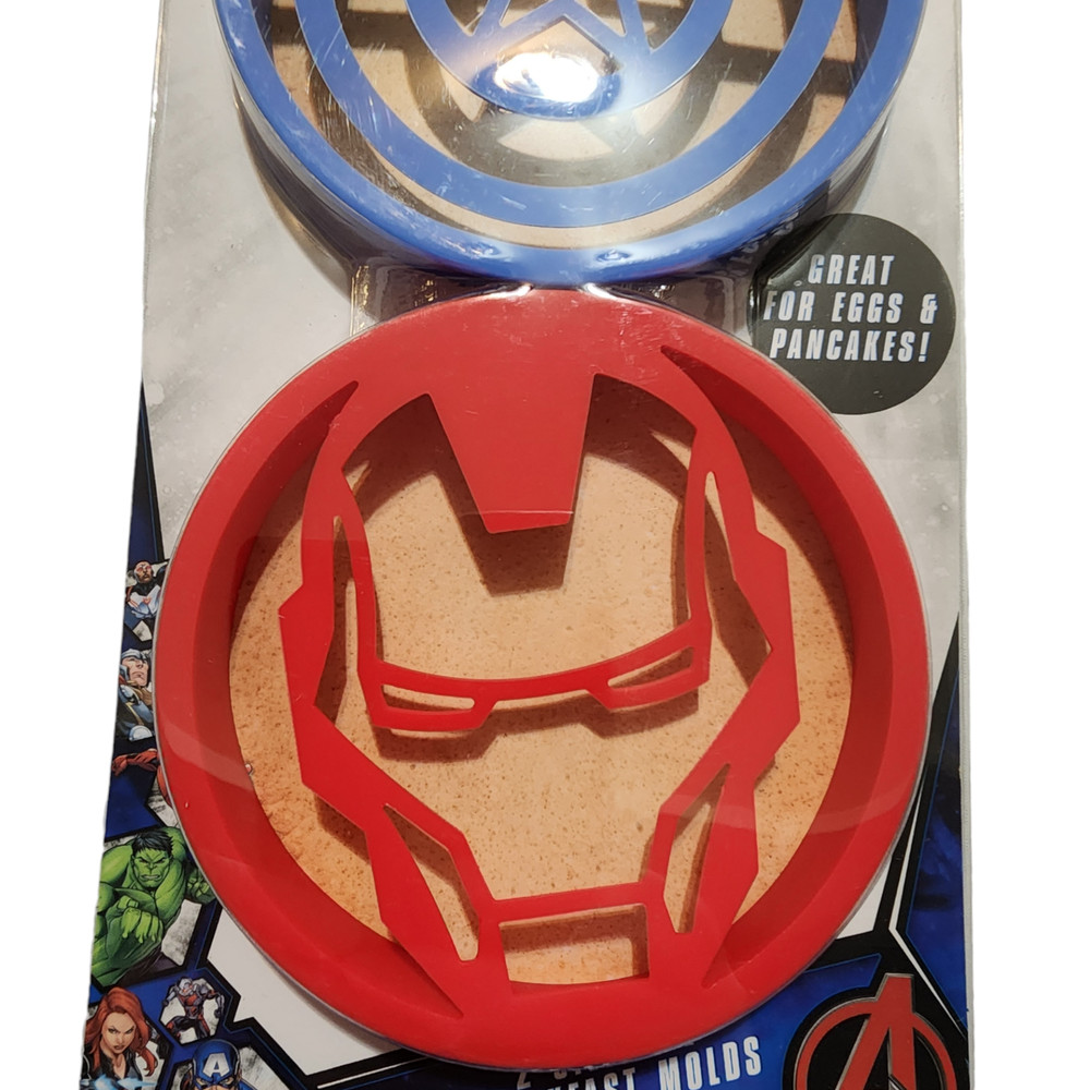 Marvel Avengers Silicone Pancake and Egg Breakfast Molds