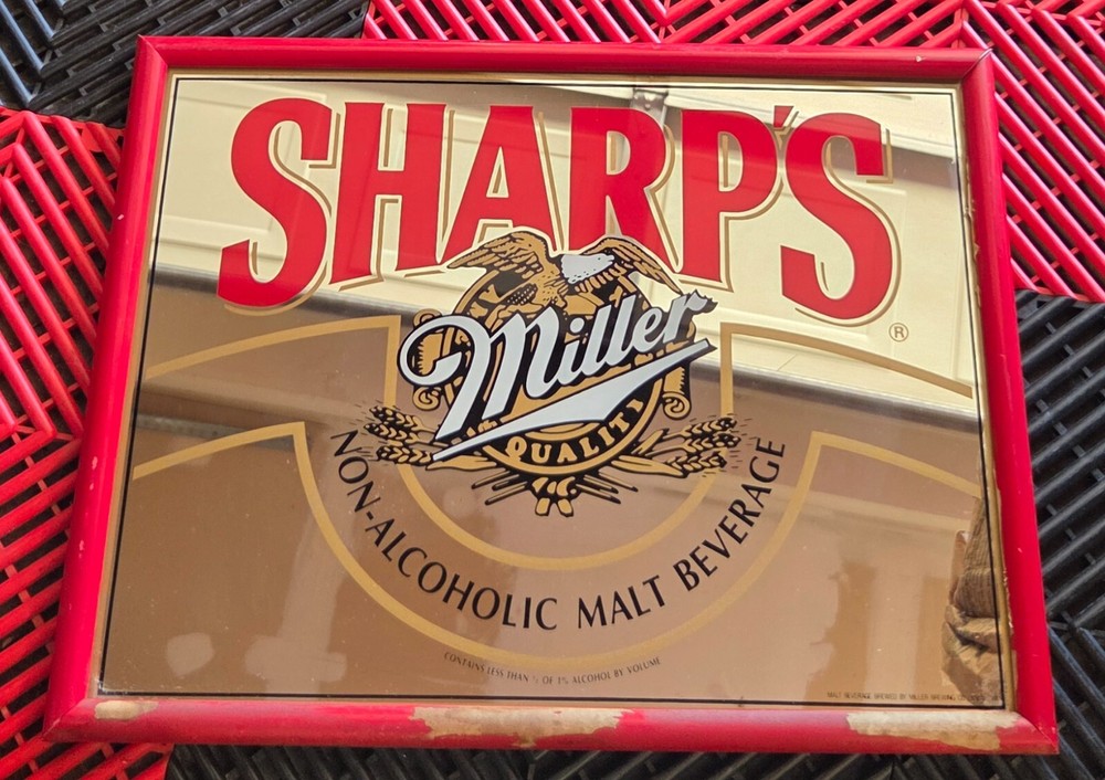 Vintage Sharps Bar/Pub Mirror - 17 x 13"