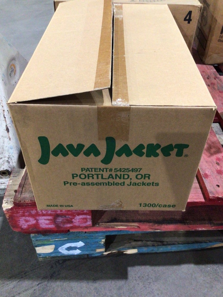 Java Jacket, Original Hot Cup Sleeves, Kraft Paper, Scatter Print, 1300 Count