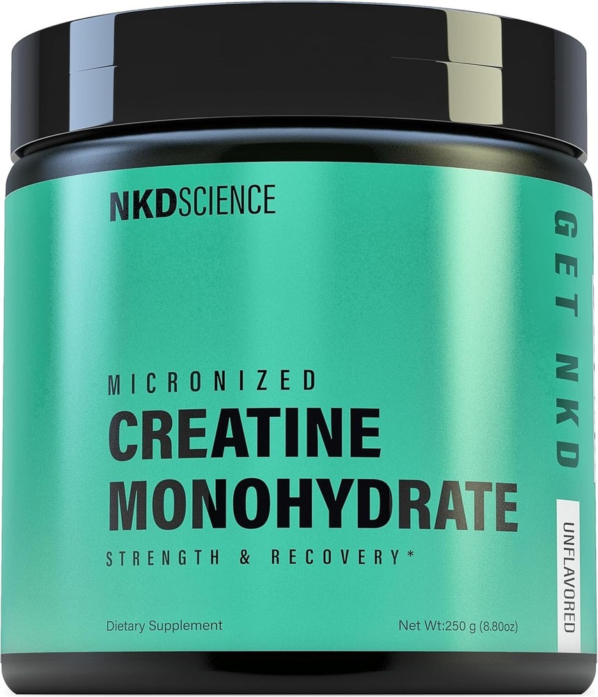 NKDScience Micronized Creatine Monohydrate - 5g per Serving - Unflavored 8.8 oz.