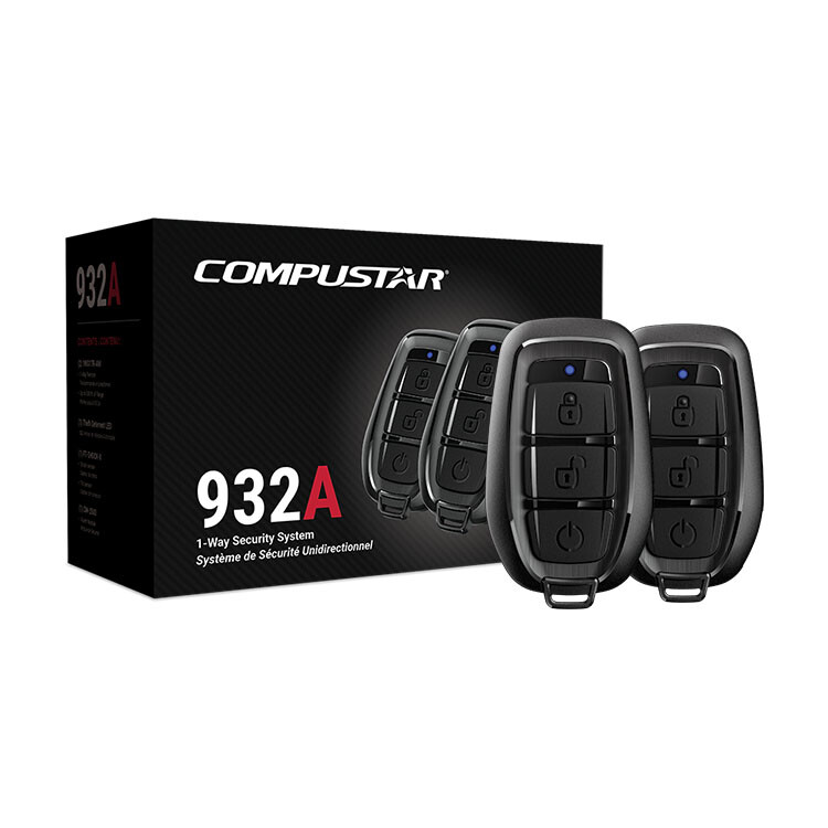 Compustar CS932-A 1-Way LED (Without Siren) Alarm Kit Security Bundle ADD ON