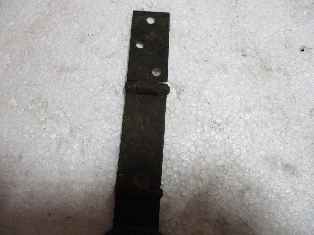 Unique Antique Primitive Iron Barn Door Trunk Hinged Prouty Lock ???