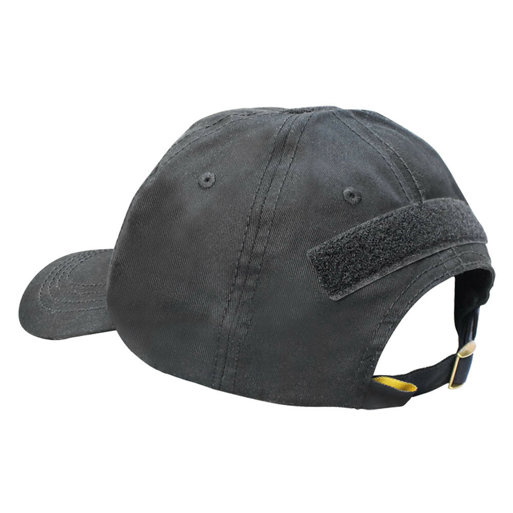 BLACK Tactical Team Cap Military Special Swat Operator Hat Adjustable Back Strap
