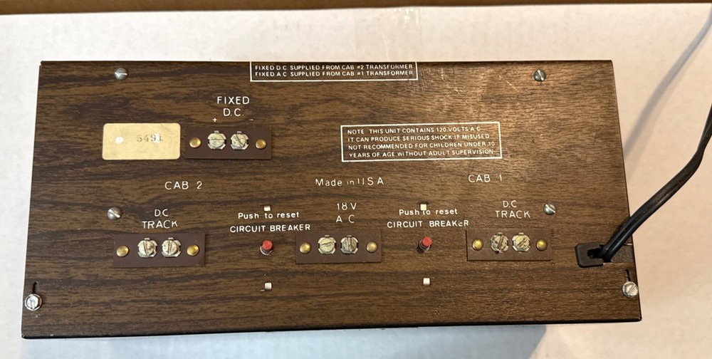 AS-IS Universal Power Master 5000 Multi-Control Train Transformer Powers Up