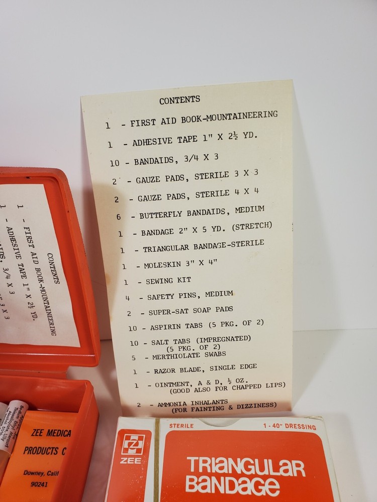 Vintage REI Mountain First Aid Kit Read Description
