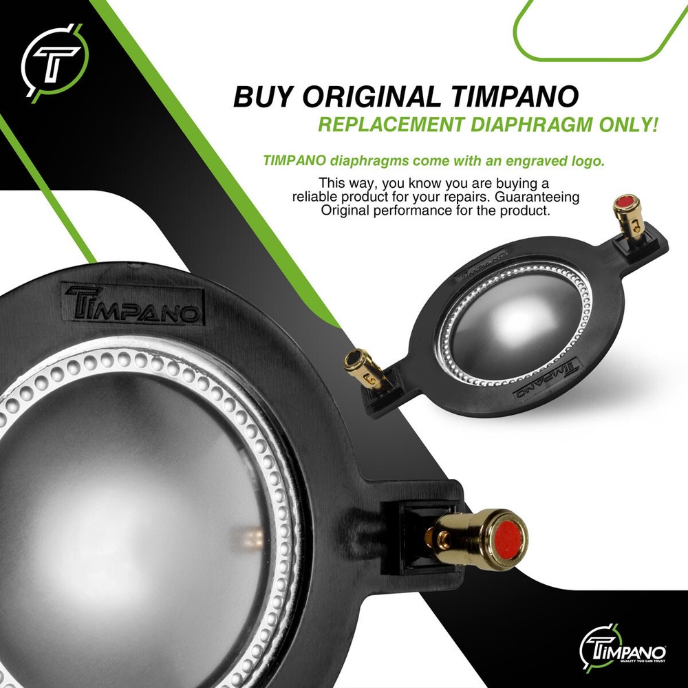 1x Timpano TPT-RPDH2000 Original AUTHENTIC Replacement Diaphragm for TPT-DH2000