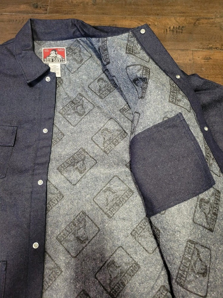 Ben Davis The Original Front Snap Jacket Indigo Denim