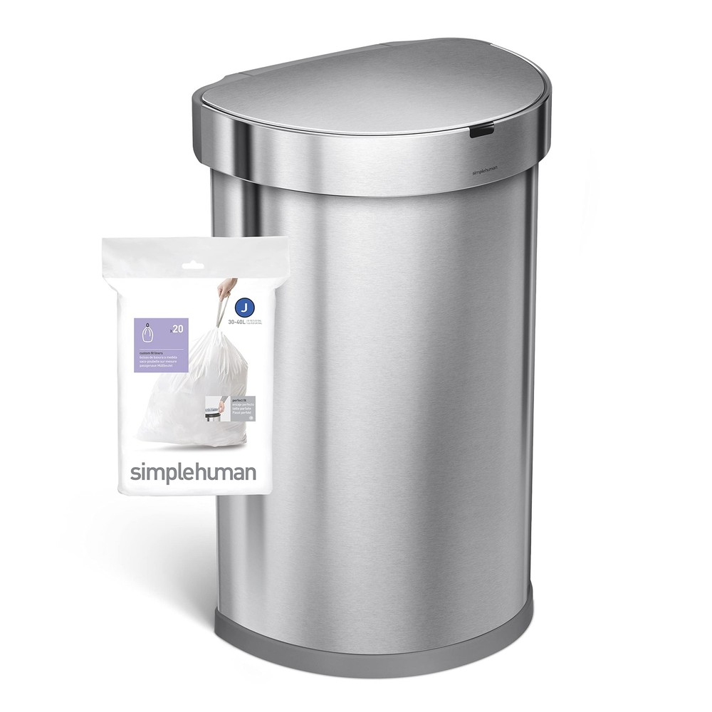 simplehuman Code J 60 Count, Dispenser Pack 60 Count (Pack of 1), White